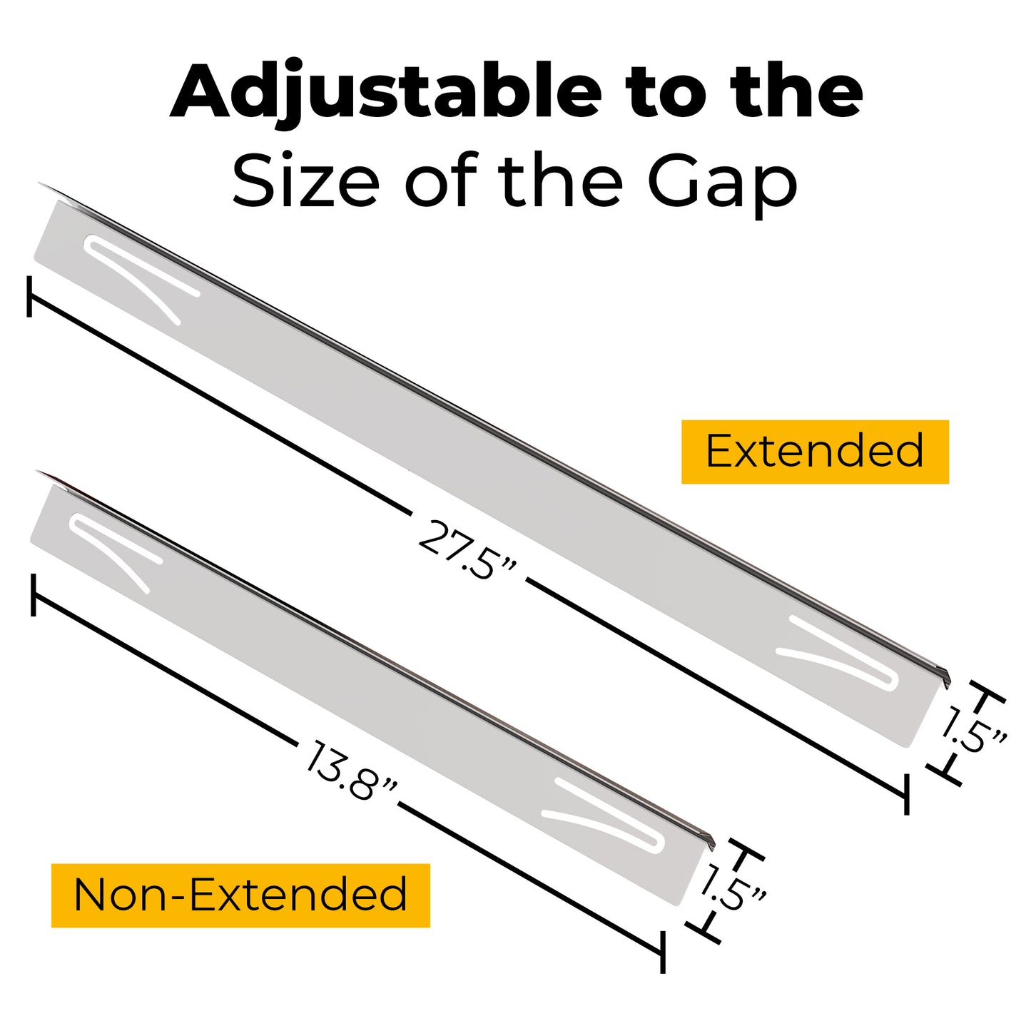 Stainless Steel Stove Gap Covers