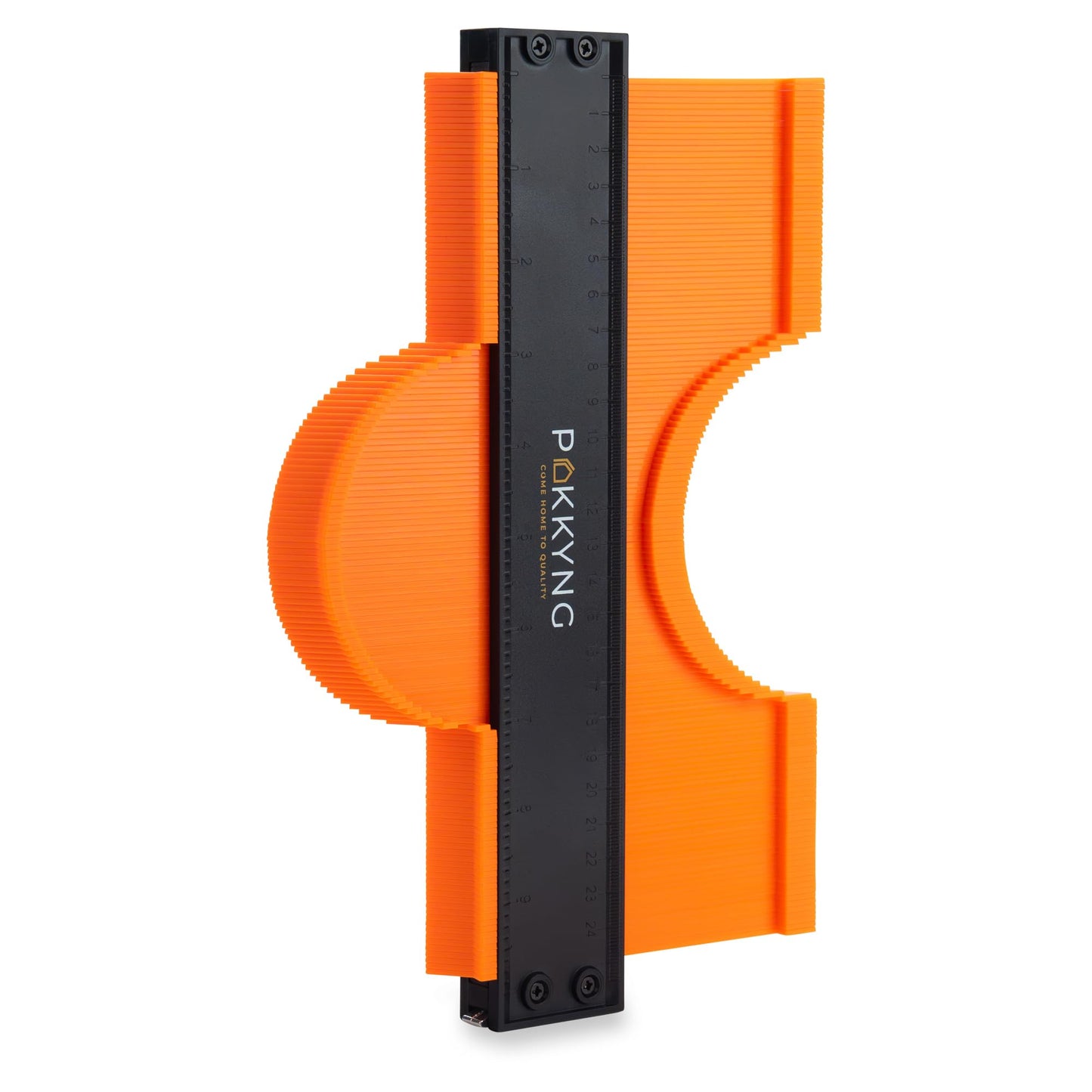 Contour Gauge Profile Tool With Lock - 3 Pack 10+5 Inch Widen with Bonus Angle Ruler