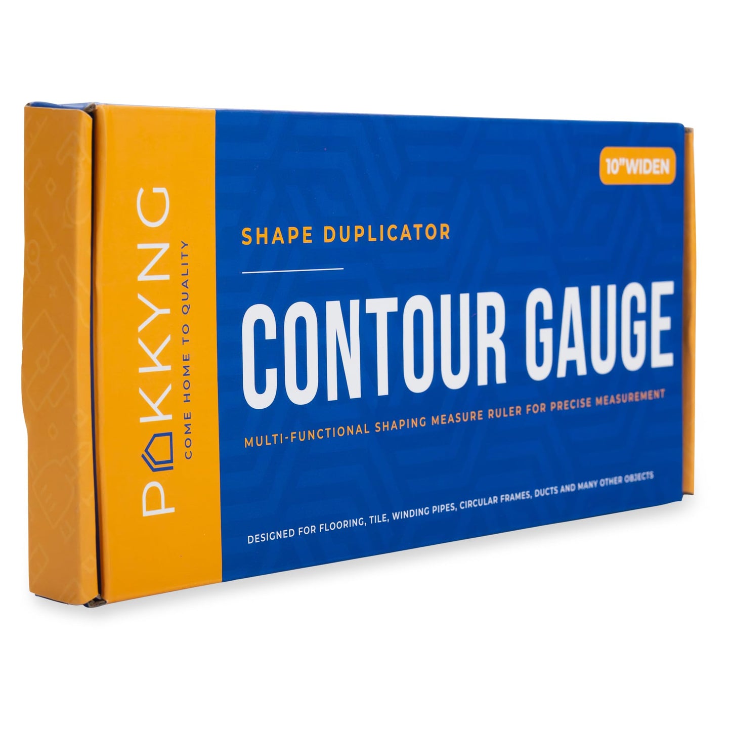 Contour Gauge Profile Tool With Lock - 3 Pack 10+5 Inch Widen with Bonus Angle Ruler